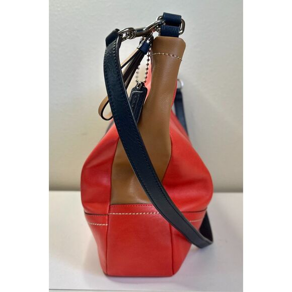 NWOT Coach Park Leather Color Block Convertible Carrie Tote Bag D-1381 F24065 - Picture 6 of 12